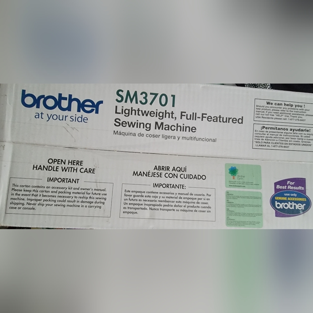 Brother Sewing Machine SM3701 - Picture 3 of 3